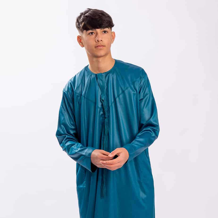 Boys Teal Emirati Thobe
